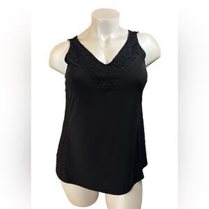 Lane Bryant Sleeveless Double V Blouse